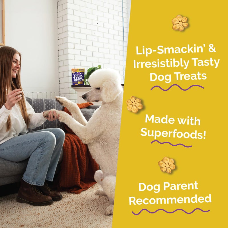Fruitables Baked Dog Treats, Healthy Pumpkin Treat for Dogs, Low Calorie & Delicious, No Wheat, Corn or Soy, Made in the USA, Pumpkin and Banana Flavor, 7oz - Image 3